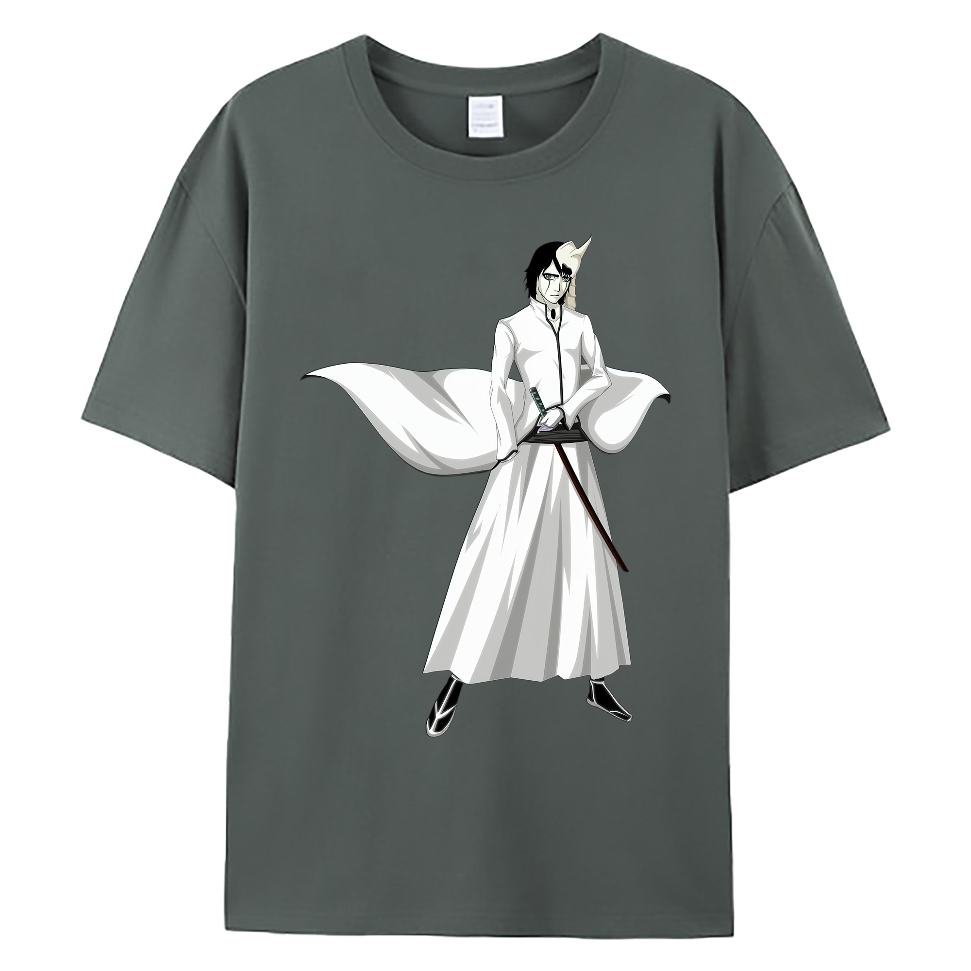 （画像用） ブリーチ ウルキオラ·シファー BLEACH Ulquiorra cifer 綿100％ メンズ半袖Tシャツ｜肌触りやわらか＆通気性